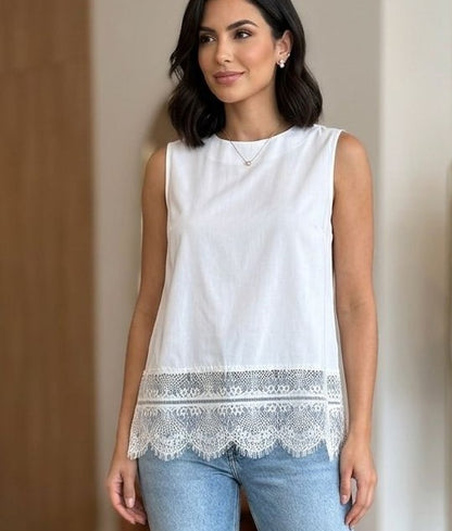 Lace Sleeveless Top