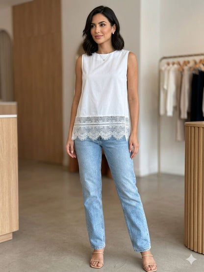Lace Sleeveless Top