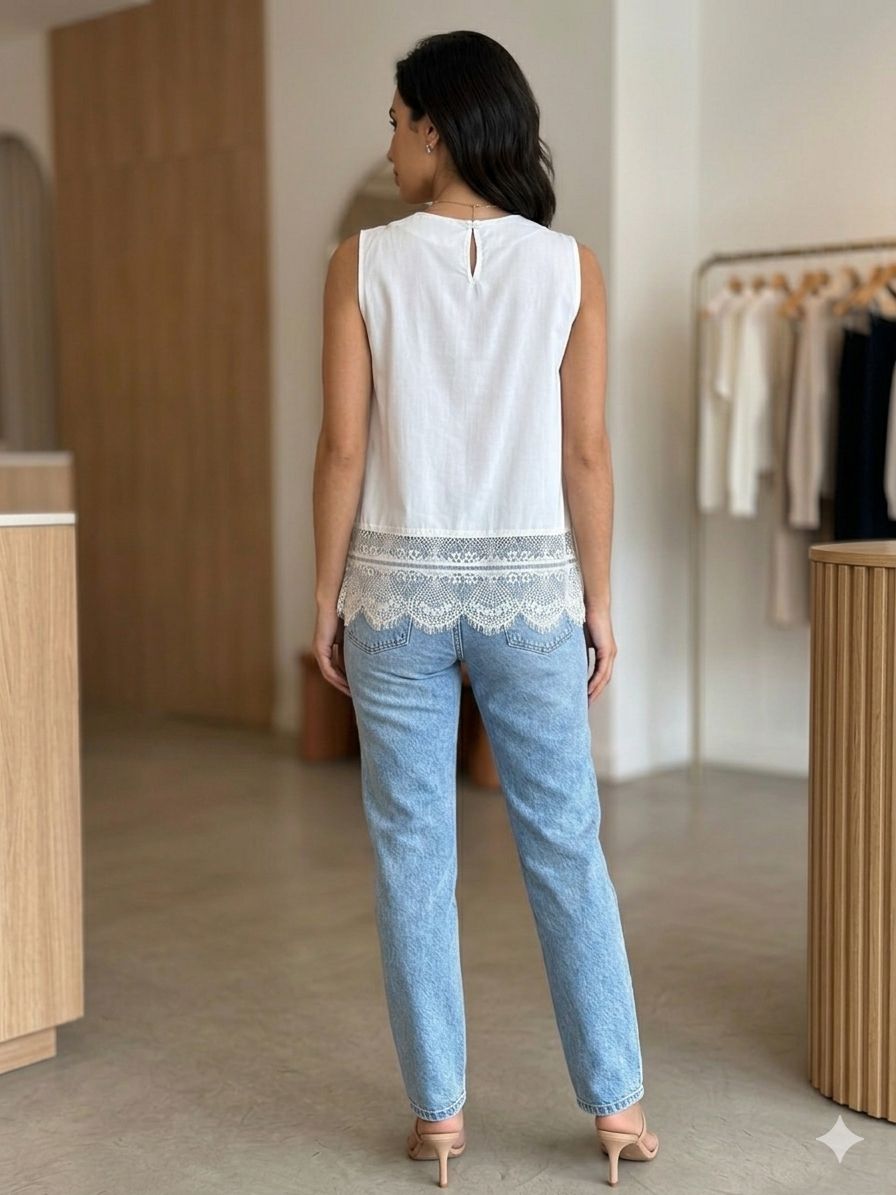 Lace Sleeveless Top