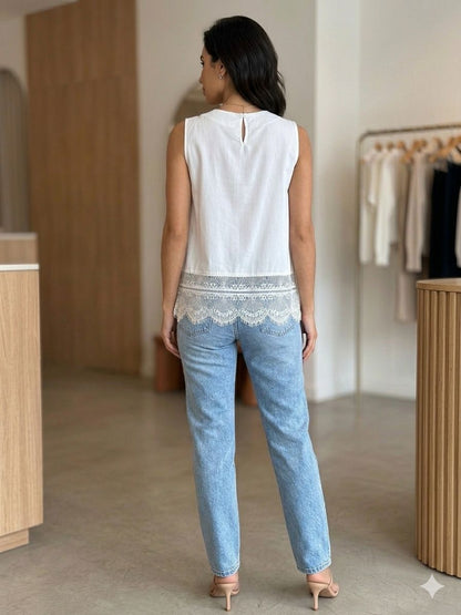 Lace Sleeveless Top